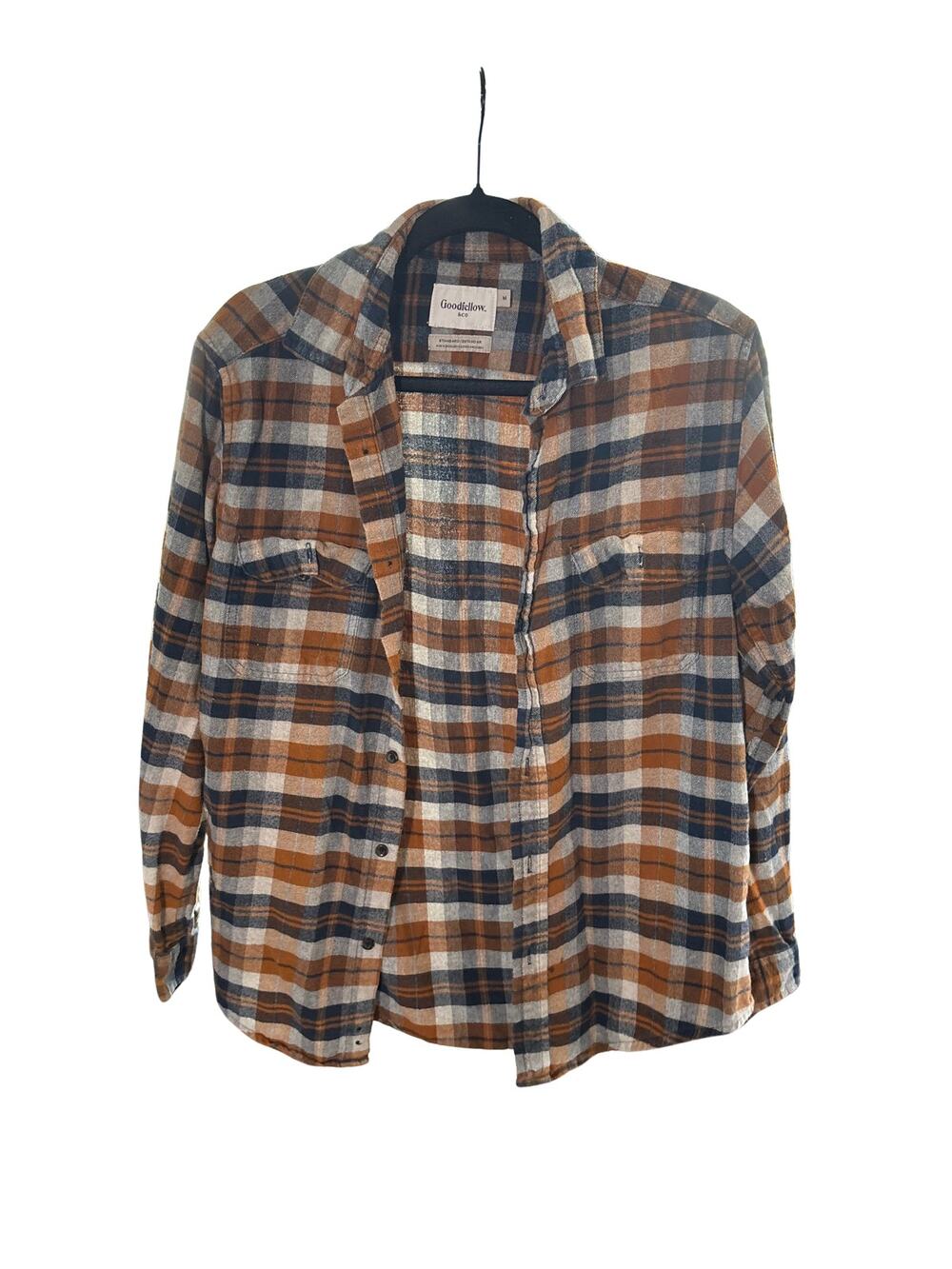 Goodfellow & Co Plain Button down shirt in brown and navy